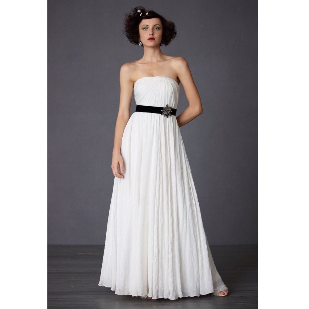 Anthropologie BHLDN x Hitherto Astral Silk Strapless Gown
